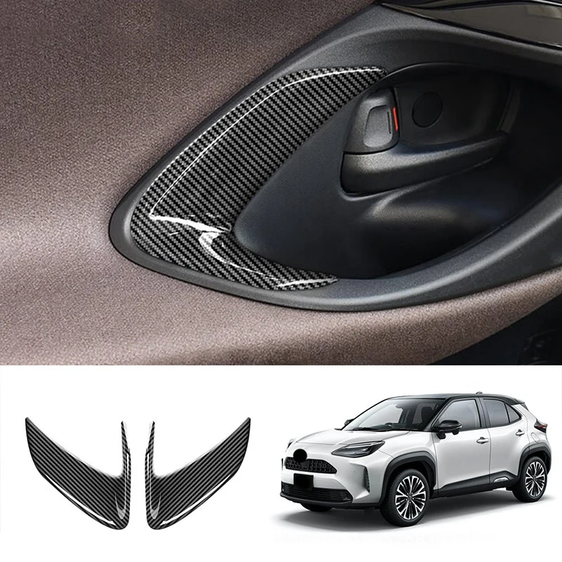 

Car Inner Door Door Bowl Trim Cover Inner Door Handle Panel Frame for Toyota Yaris Cross 2020-2021