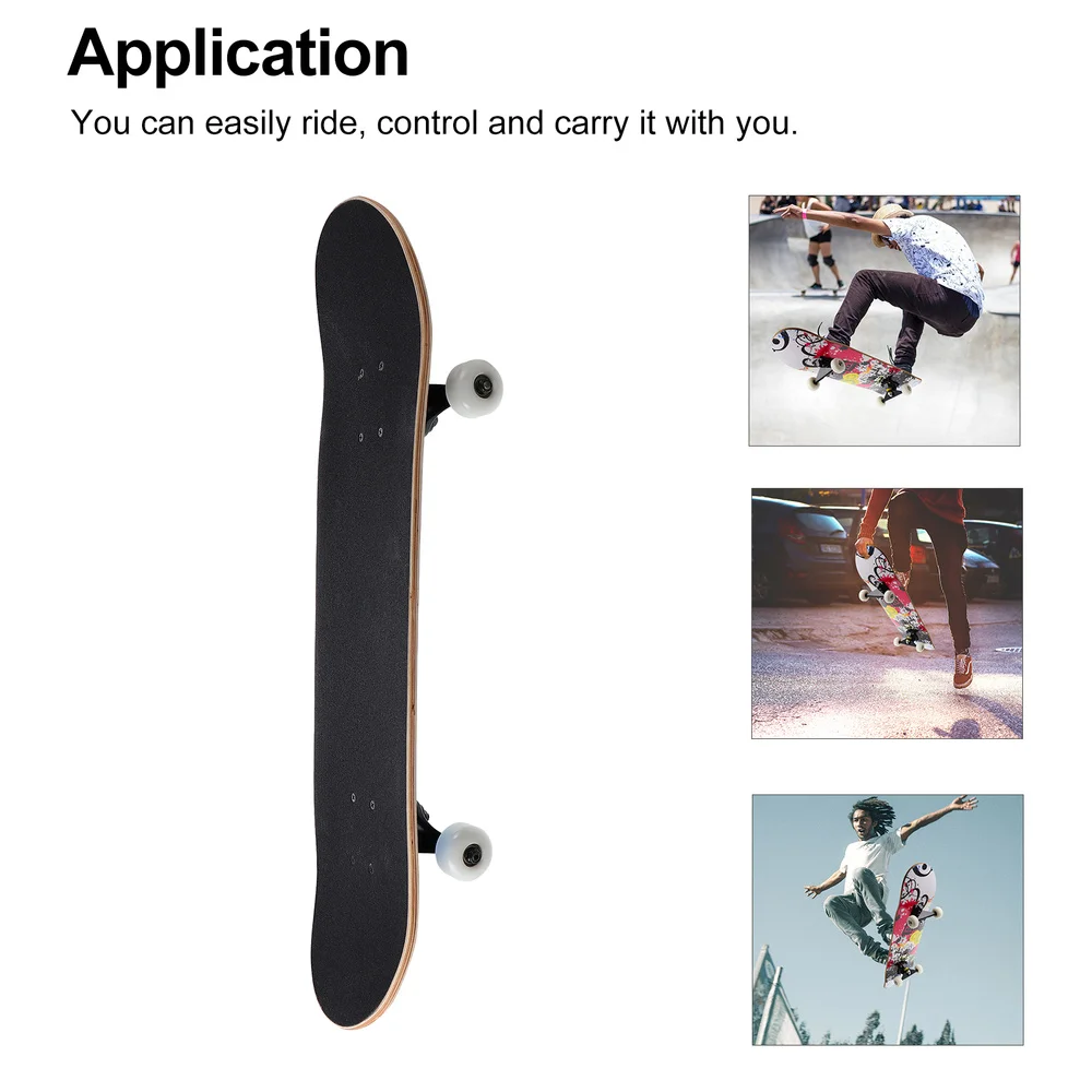 

Double Rocker Professional Skateboard Durable Entry Board Colorful Night