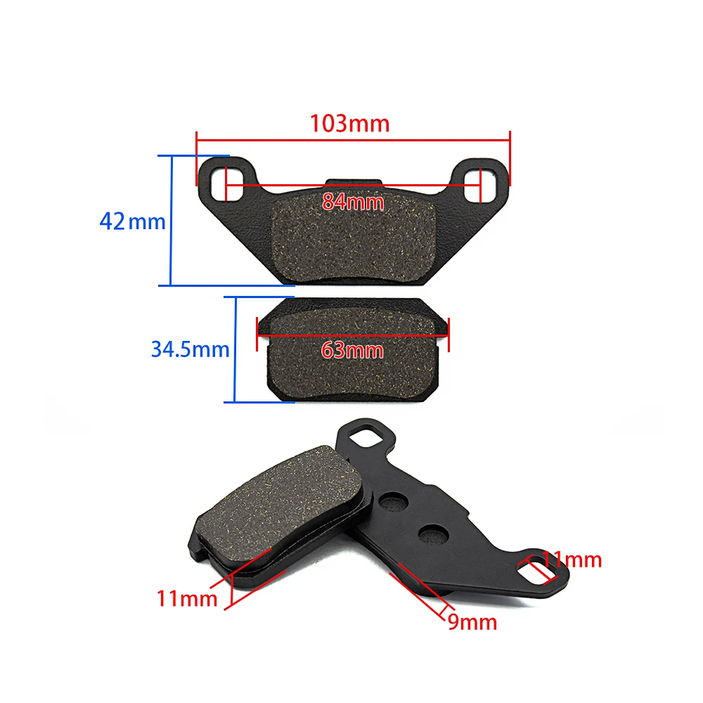 

KAZUMA 500cc ATV Quad Brake Pad For KAZUMA Jaguar 500cc ATV Trailing Wheel Rear Wheel Back Wheel DS-124