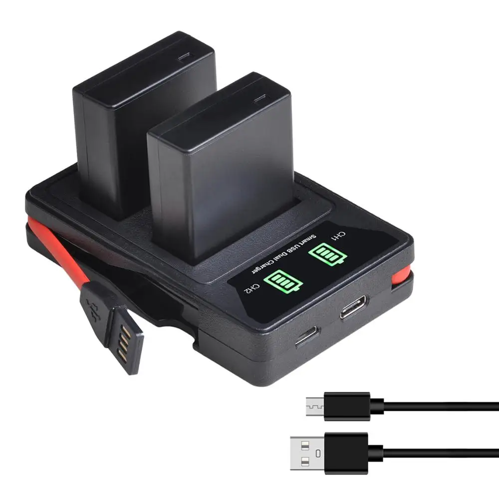 

DMW-BLG10 DMW BLG10 BLE9E DMW-BLE9 Batery + LED Built-in USB Dual Charger for Panasonic LUMIX GF5 GF6 GX7 LX100 GX80 GX85