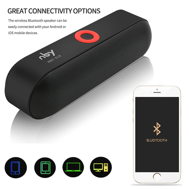 500 шт. Беспроводная портативная мини колонка с Bluetooth квадратная звуковая коробка