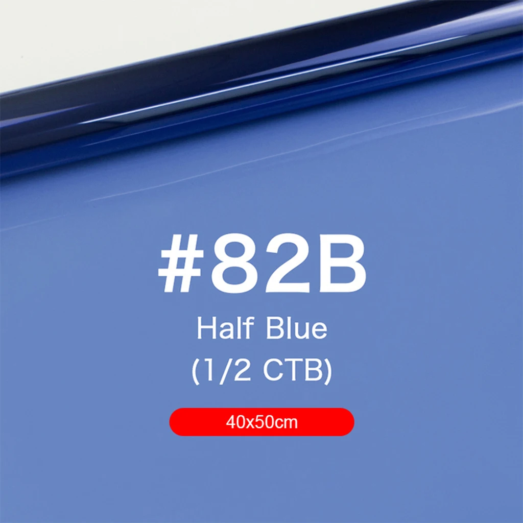 Blue82B 40x50 см бумажные гели Цветной фильтр для сценический светильник ing Рыжий светильник s используется в кино видео фото сцены театральные Вечерние - Цвет: Blue82B