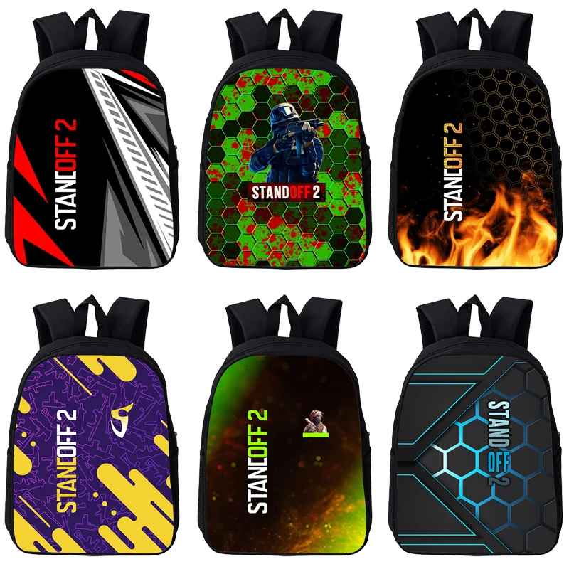 

2021 New 3D Print Standoff 2 Backpack Kids Softback Schoolbags Teenager Girls Boys Hot Game Bookbag 12/16Inch Unisex Travelbags