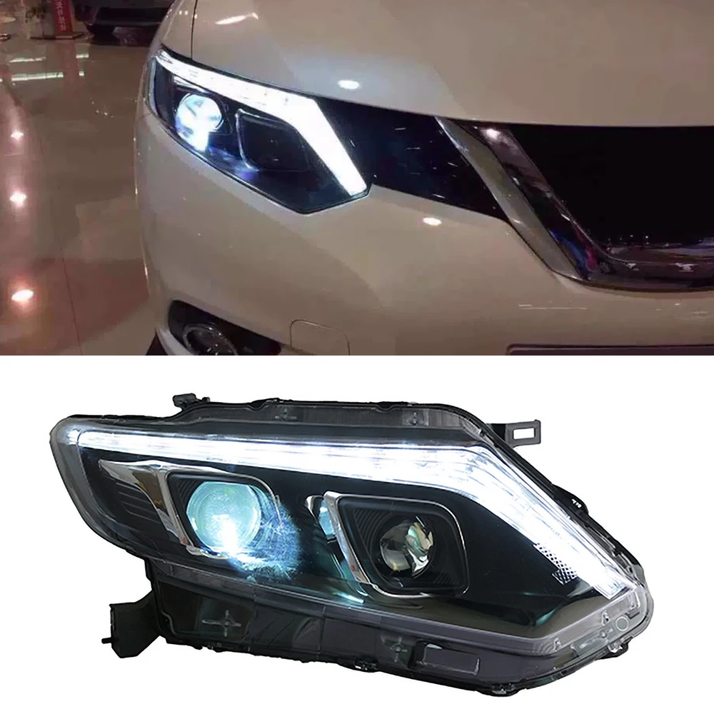 Автомобильный стиль светодиодный фары для Nissan X Trail 2014 2015 2016 XTrail Головной фонарь