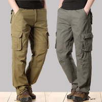 tactical pants army male camo jogger plus size cotton trousers many pocket zip military style camouflage black mens cargo pants