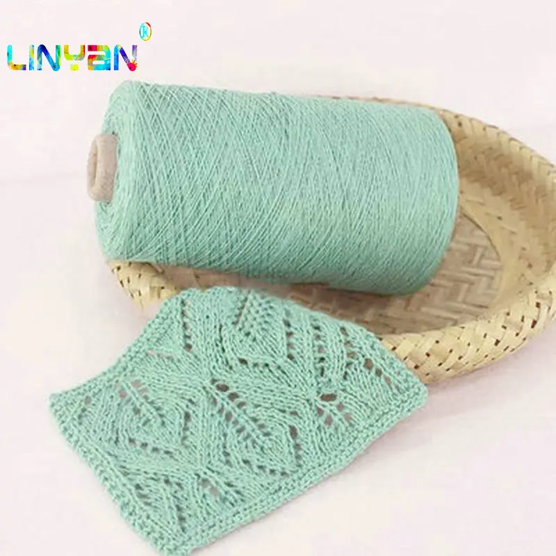 250 г * 2 шт. пряжа для вязания крючком хлопковая льняная окрашенная цветная ручного