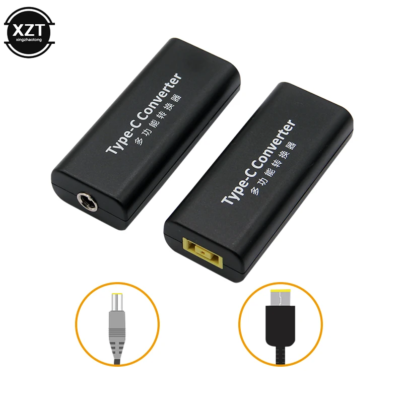 Адаптер питания USB 3 1 Type C DC Для Lenovo Dell Hp Asus конвертер для ноутбука квадратный