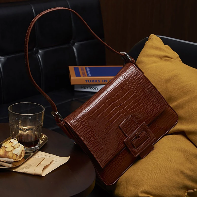 2020 летняя сумка из искусственной кожи аллигатора под подмышки роскошная