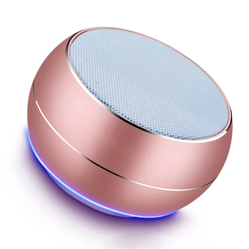 Мини Портативный Bluetooth динамик беспроводной светодиодный TF USB Сабвуфер колонки