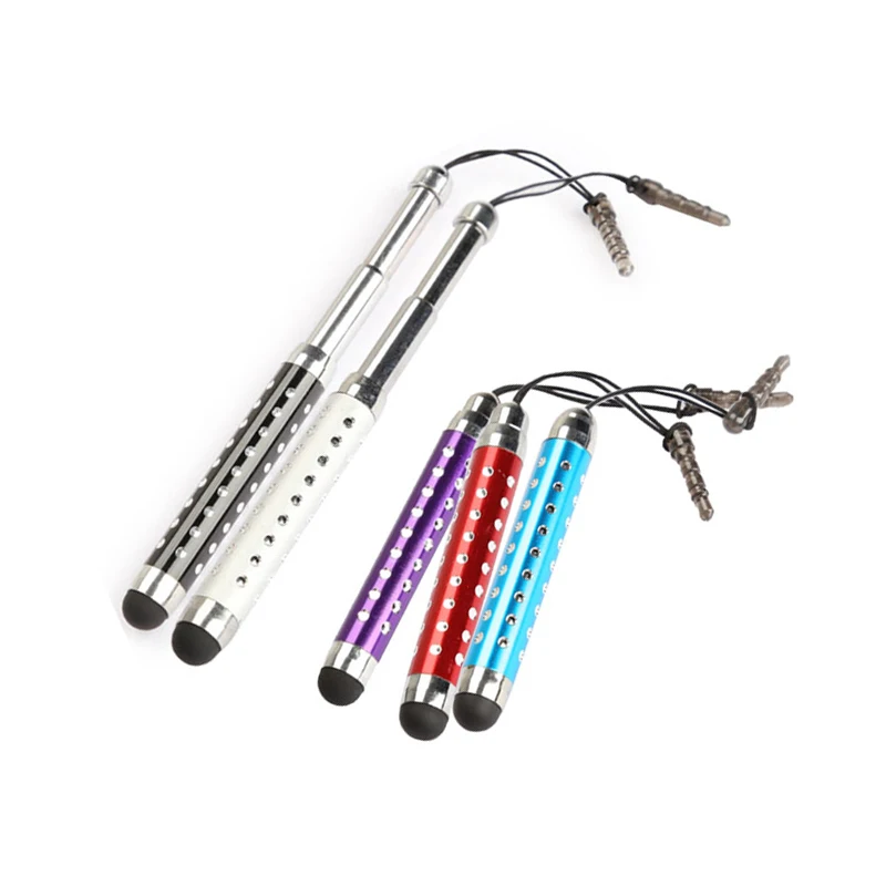 

Retractable 3-tier Capacitive Touchsreen Stylus Pen Styluses With Rhinestone for iPad Tablets VH99