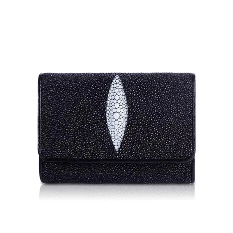 Необычные Дизайн Экзотические из натуральной кожи женские черные короткие