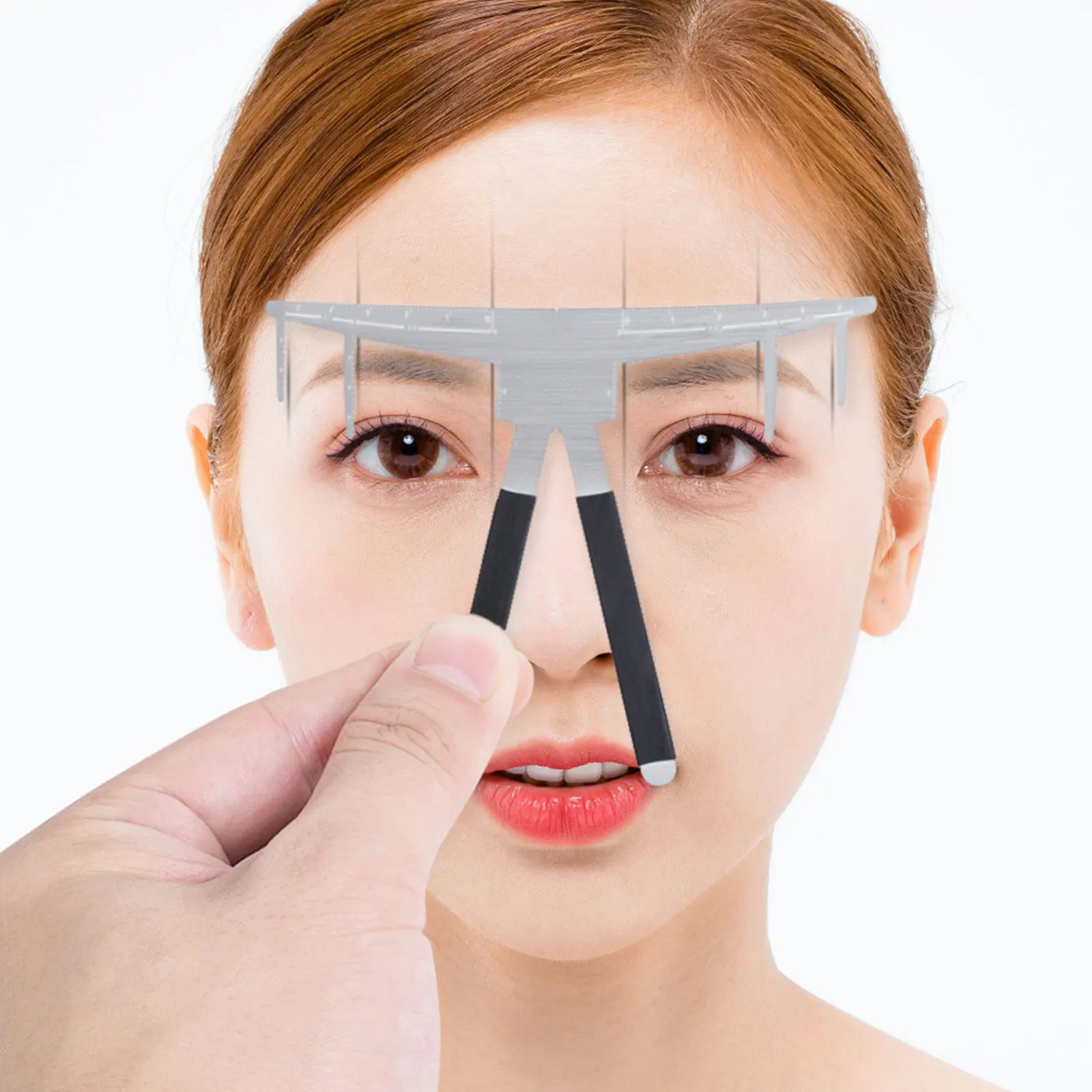 

Microblading Eyebrow Tattoo Stencil Ruler Balance Shaper Template Definition Permanent Makeup 3D Kit New