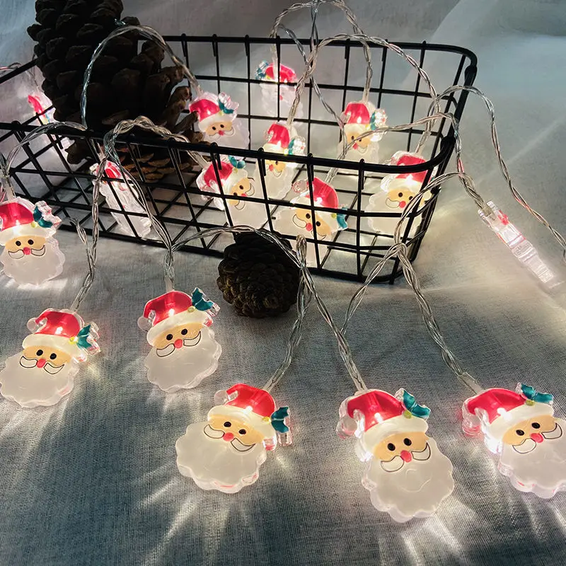 

Новинка, светодиодная Рождественская гирлянда, празднисветильник светильник Санта-Клауса, Рождественская ярсветильник гирлянда