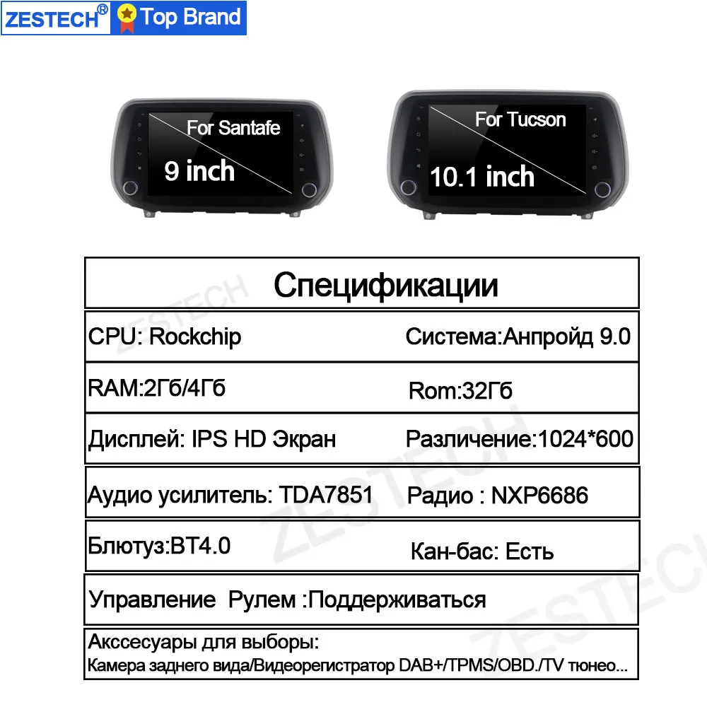 Мультимедийный автомобильный dvd-плеер для hyundai Santa Fe /hyundai Tucson Автомагнитола 1 din Android головное устройство Android автомобильный gps DVD
