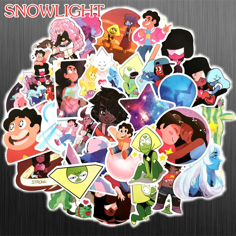 10/50 pcs/pack Steven Universe Stickers Pegatinas Waterproof Stickers For Laptop Skateboard Motorcycle Car Kids Girls Sticker