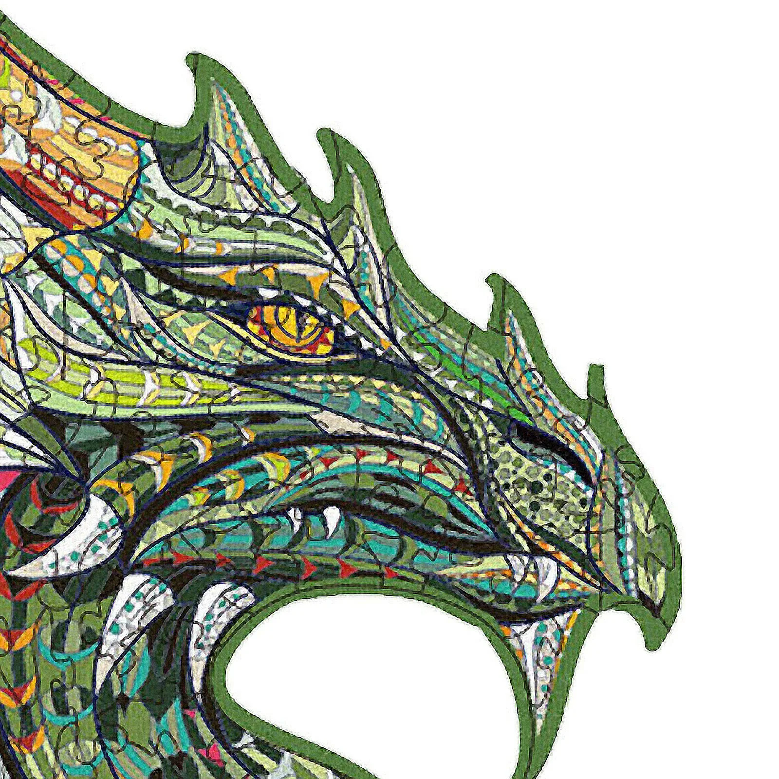 

HIINST Dragon Shape Irregular Building Block Wooden Jigsaw Puzzle Toy Each Pieces Unique Animals Shape Drop Ship