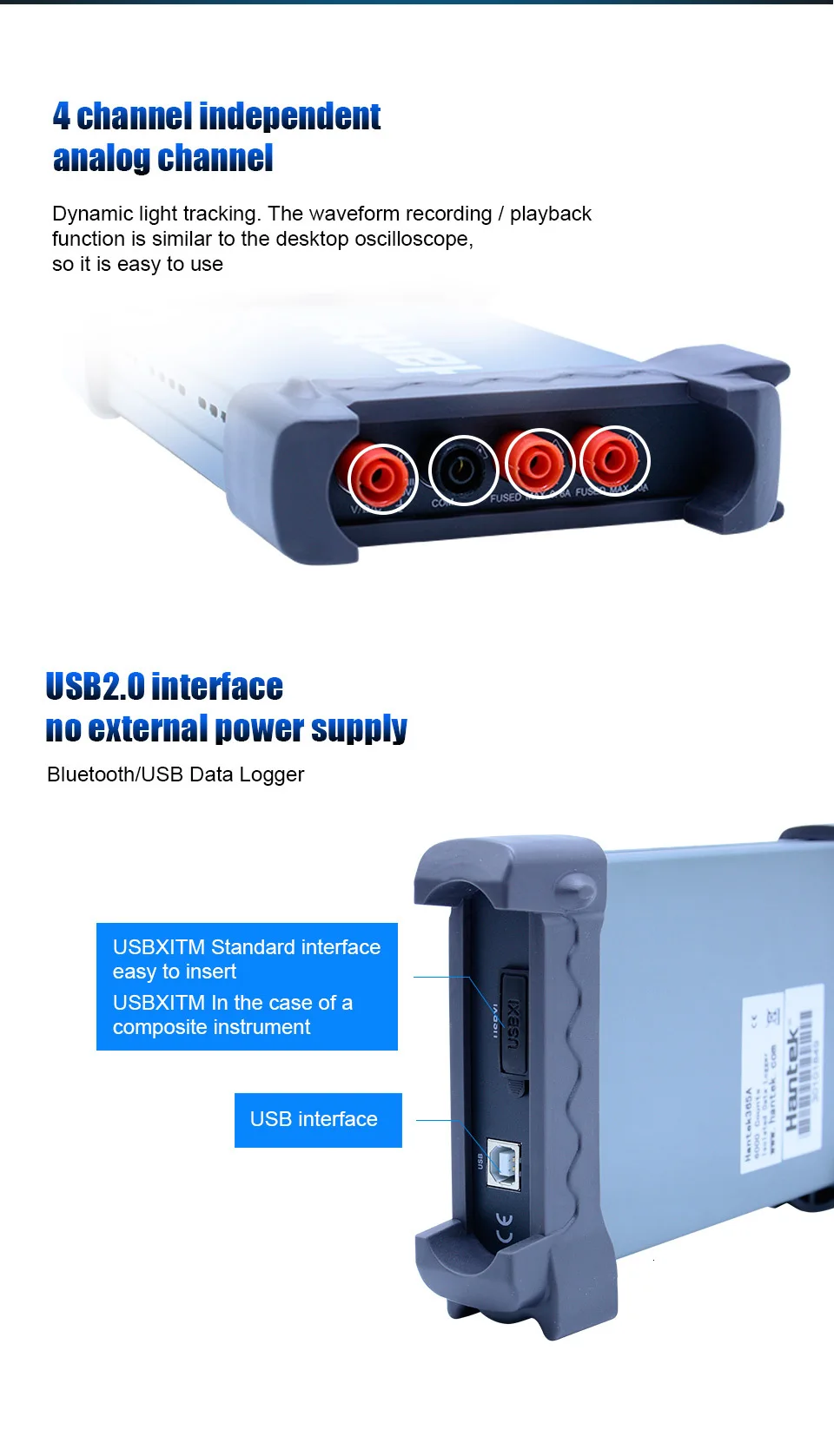 Hantek Bluetooth/USB Регистратор данных True RMS Напряжение Ток Сопротивление Емкость диод регистратор Поддержка ipad 365A/B/C/D/E/F