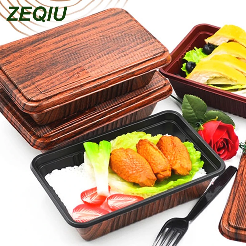 50 шт. одноразовых ланч боксов 800 мл специальная коробка для высококлассного