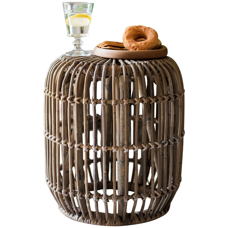 Southeast Asian style natural rattan coffee table |