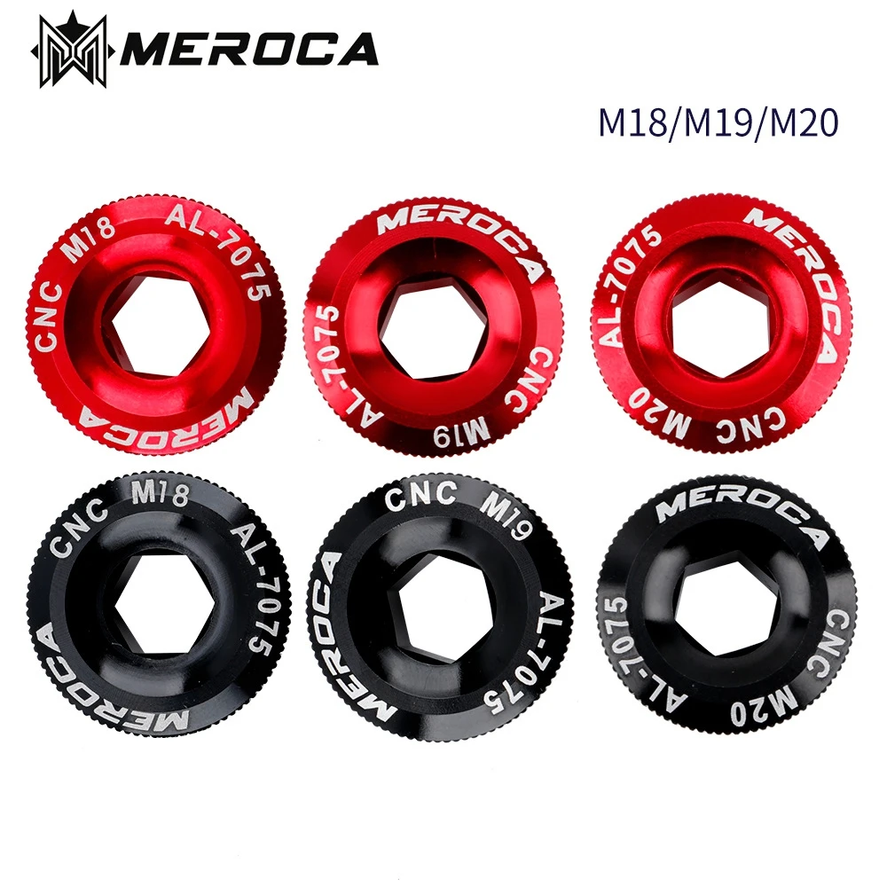 MEROCA Crank Screw M18/M19/M20 Bolt MTB Bike Iamok Cover Screws Aluminum Alloy 4 Colors | Спорт и развлечения