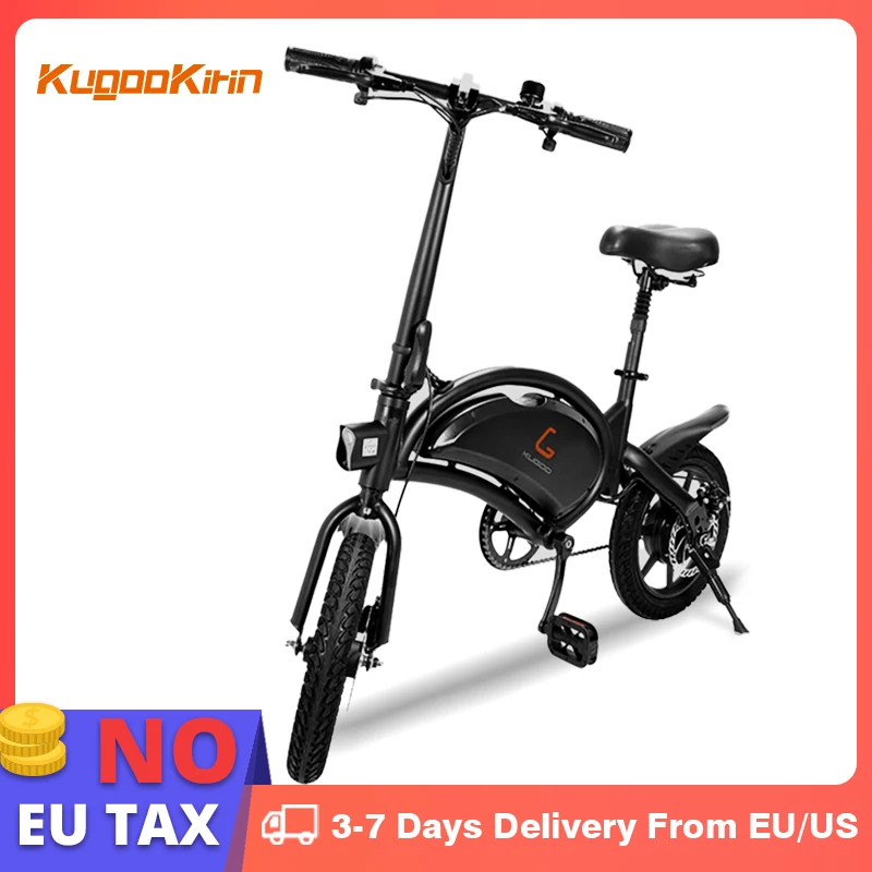 

Kugookirin B2 Electric Bicycle Foldable Bike Adult Ebike 45KMH 400W Powerful Bikes Smart APP Control Mini Electric Scooter