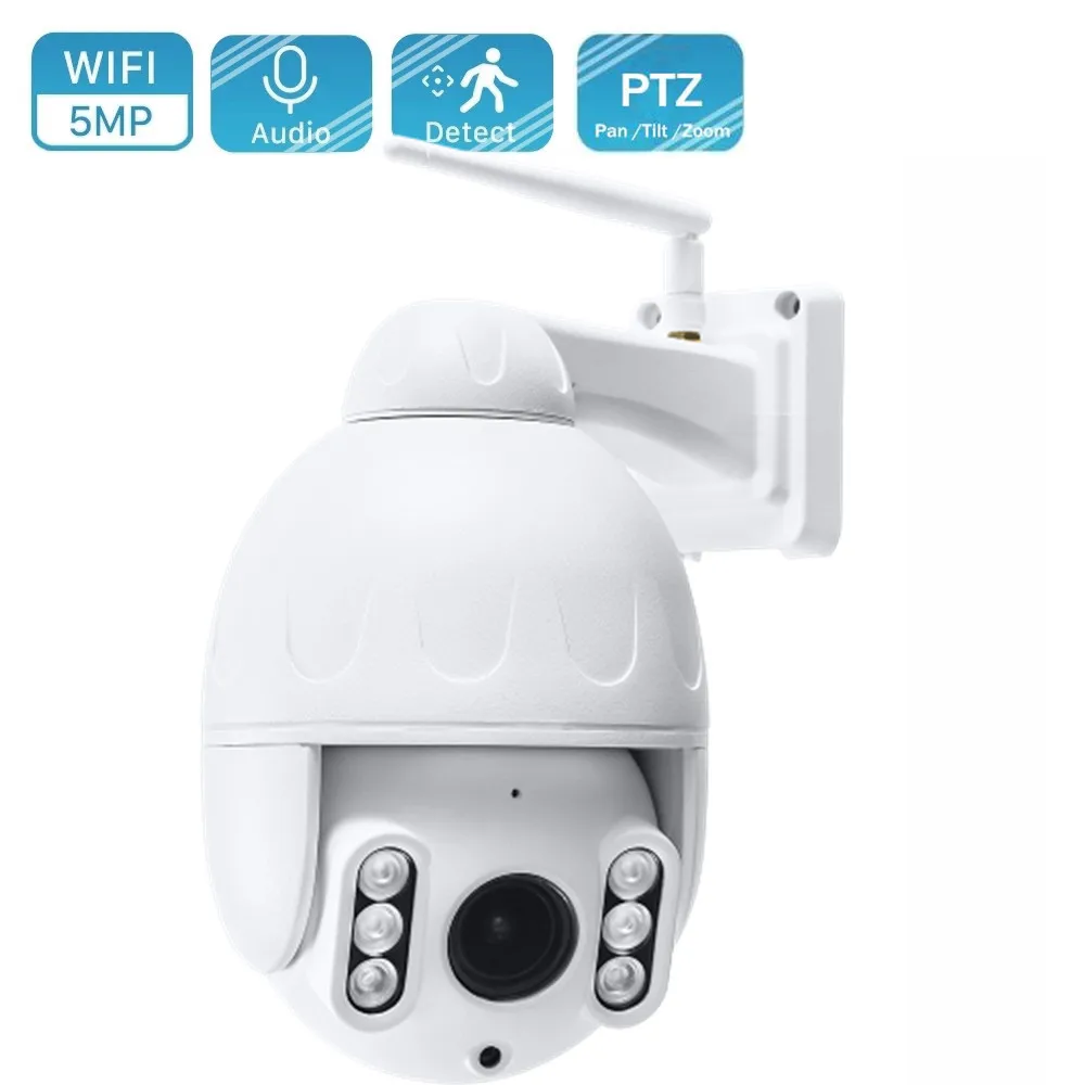 5-мегапиксельная PTZ IP-камера Wifi наружная 2 7-13 5 мм объектив двухстороннее аудио 1080P