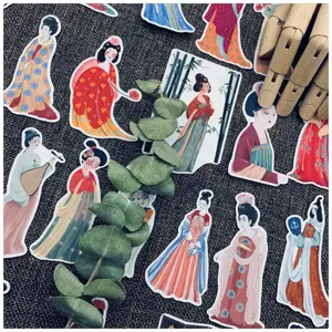 28 шт. Китайская древняя Династия Тан красивые женские стикеры канцелярские наклейки эстетический блокнот Скрапбукинг журнал