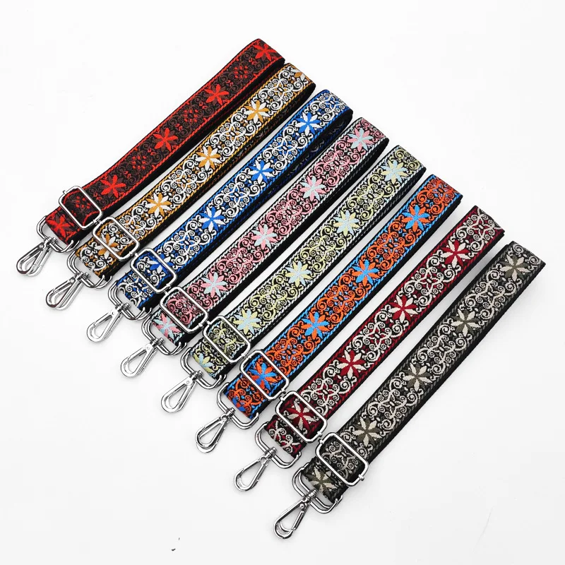 

Jacquard Bag Strap Women Handbag Belt Wide Shoulder Bag Strap Replacement Strap Accessory Bag Part 1pc 130cm Adjustable Belt