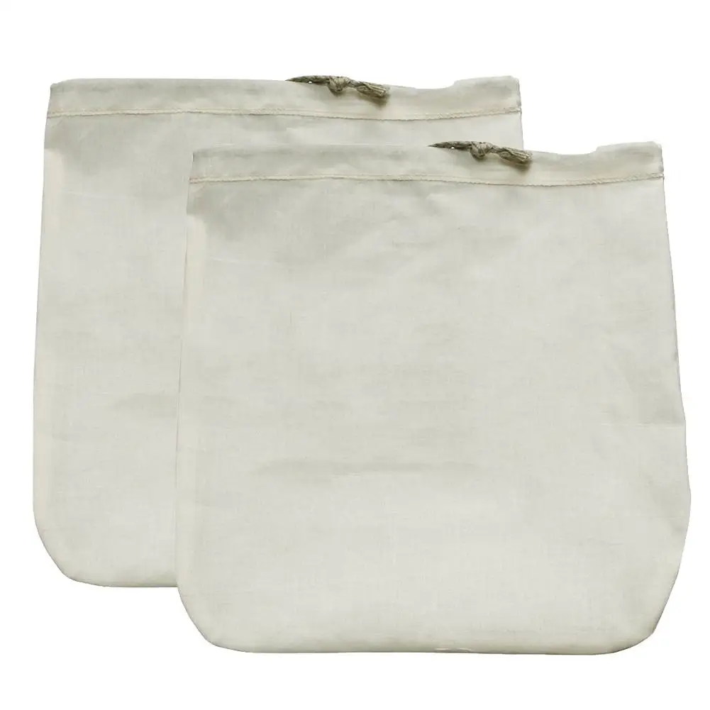 

Nut Milk Filter Bag Food Grade Organic Cotton and Hemp Reusable Food Strainer for Yogurt Cheese Nut Milks Tea Coffee