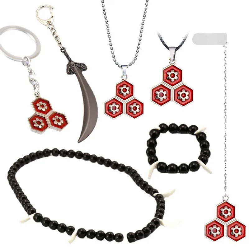 Классическое аниме ожерелье Инуяша слово дух четки черное из бисера браслет