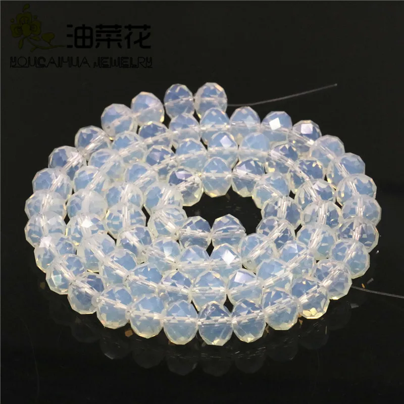 

Wholesale All Kinds of Styles of 5X8MM Opal Crystal Polyhedron Abacus Beads Woman DIY 15inch