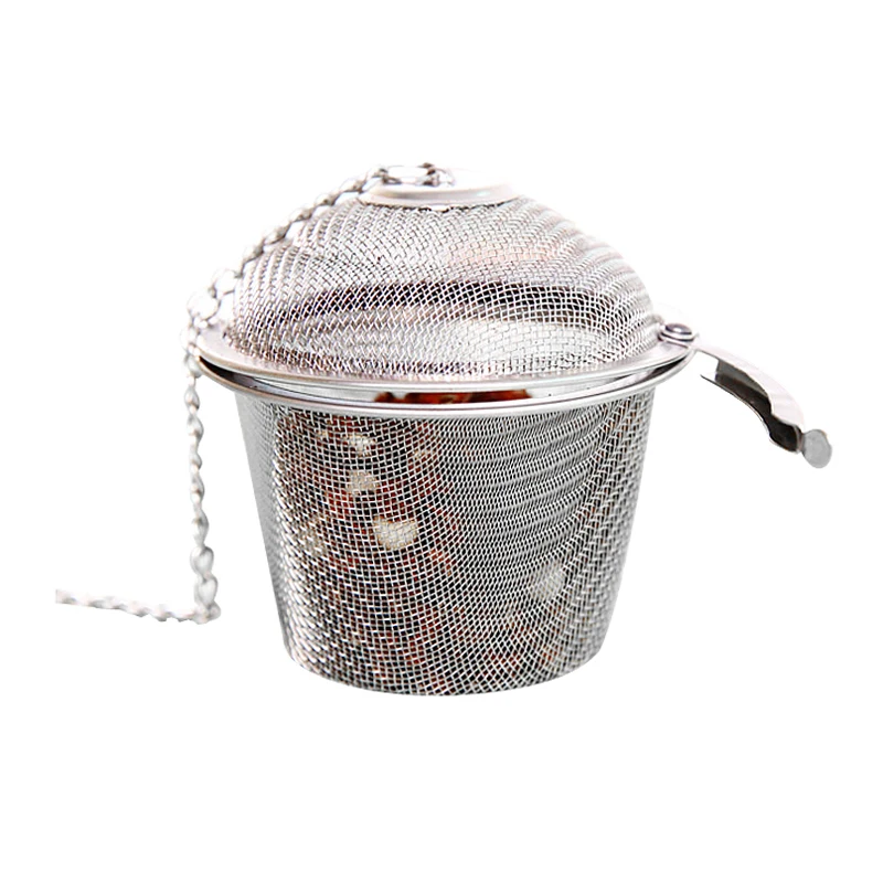 

Bar Tea Filter Ball Mesh Strainer Teaware Spice Seasoning Filter Basket Kitchen Cooking Stainless Steel Tools Tea Strainers