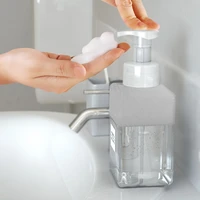 1pcs 450ml soap foam foaming pump empty square bottle plastic travel cleaner soap dispenser foam bottle plastic foam pump