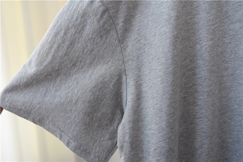 

2021 Summer Simple Loose Cotton T Shirt for Women Short Sleeve Crewneck Letter Printed Casual Tees Plus Size Tunic Tops