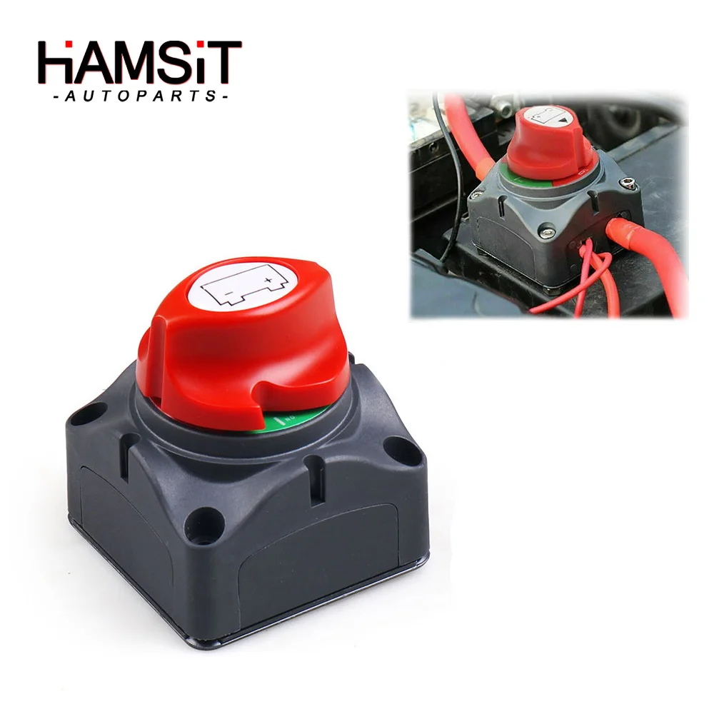 

Hamsit 12-60V 100A-300A Universal Car Auto RV Marine Boat Battery Selector Isolator Disconnect Rotary Switch Cut