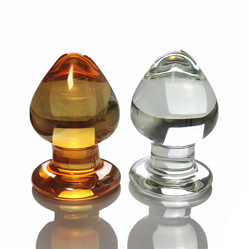 Crystal Glass Big Anal Plug Expander Butt Couples Masturbation Dildo G point Stimulator Adult Sex SexToy | Красота и здоровье