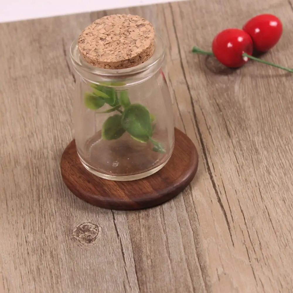 Деревянные подставки Нескользящие термостойкие прочные кофейные квадратные