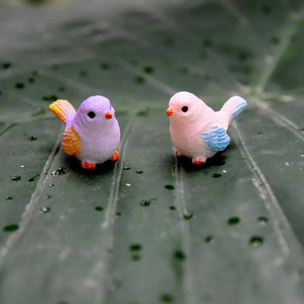 Миниатюрная Милая птица искусственная Смола микро бонсай для пейзажа аксессуары