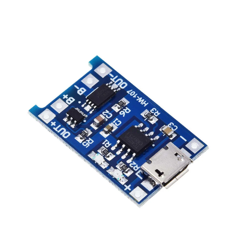 5 шт. зарядная плата TP4056 с Micro USB В 1A 18650|Интегральные схемы| |