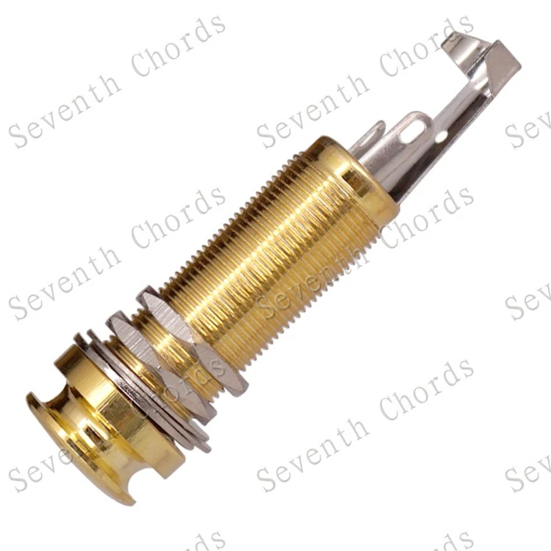 1 шт. латунь 6 35 Резьбовой цилиндр для гитары ремень конечный контактный разъем
