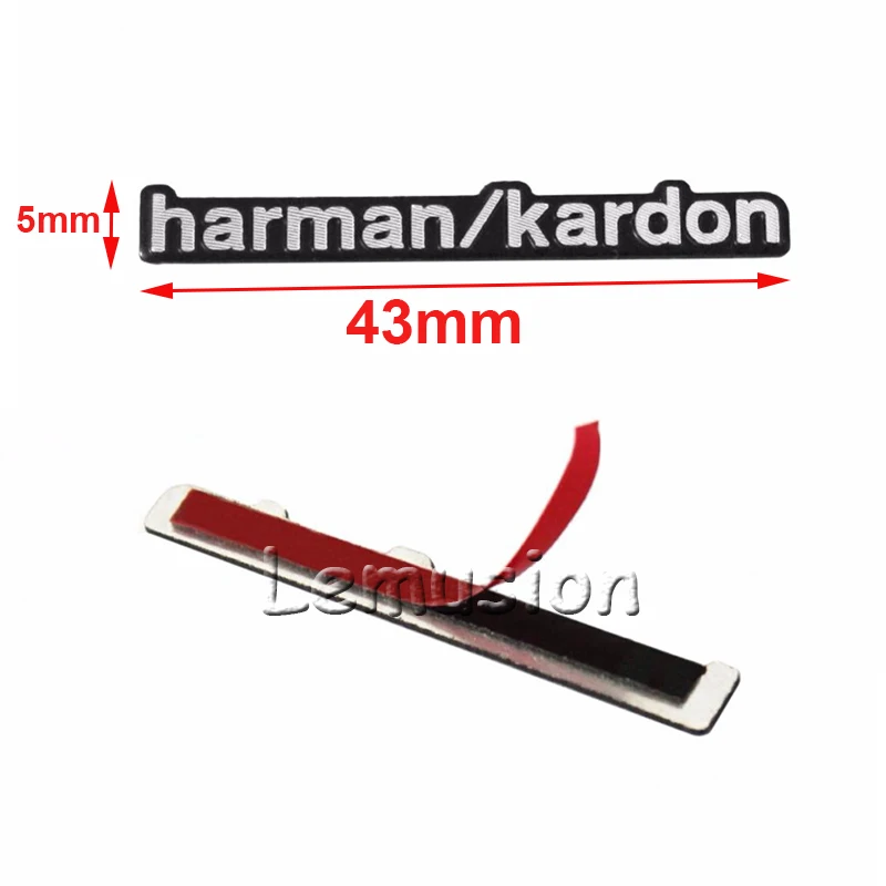 Для Harman Kardon автомобильные аудио видео наклейки для Audi A3 A4 B6 B8 B7 A6 C5 C6 Q5 E53 F70 F15 G05 E46 E90