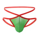 Сексуальные мужские дышащие трусики-танга с открытым мешочком в форме х
