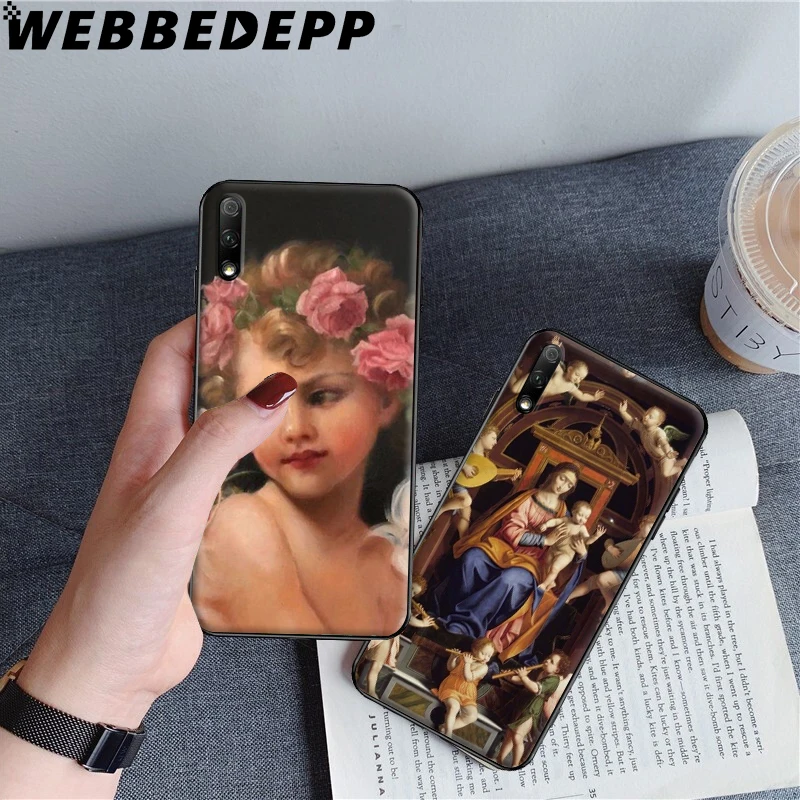 Красота Ренессанс ангелы мягкий чехол для huawei Honor 6A 7A 9X20 Pro 8A 7C 8C 7X8X8 9 10 lite 20S Note10 View20