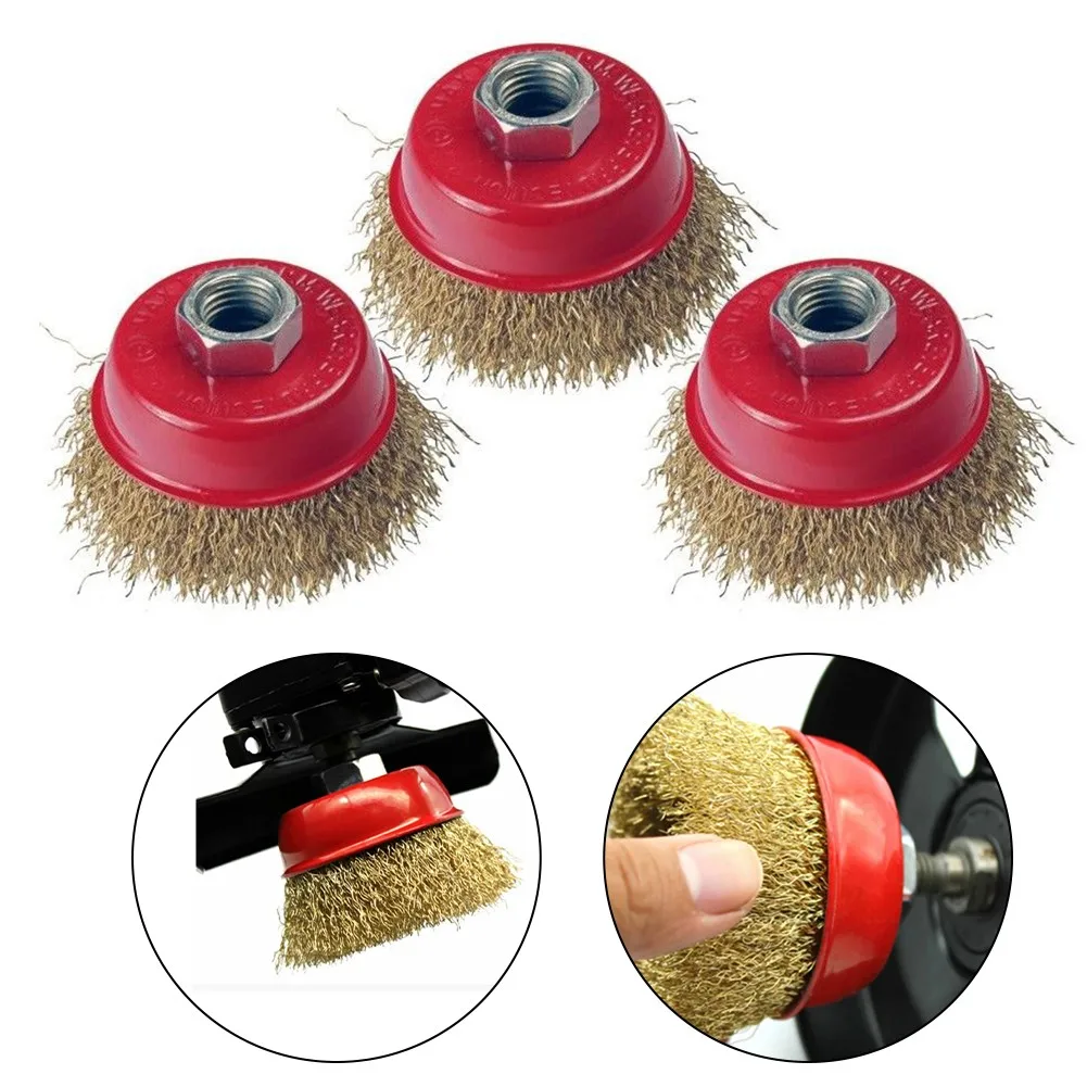 

Polishing Metal Wire Brushes Removing Paint Workshop Brass Coated Steel