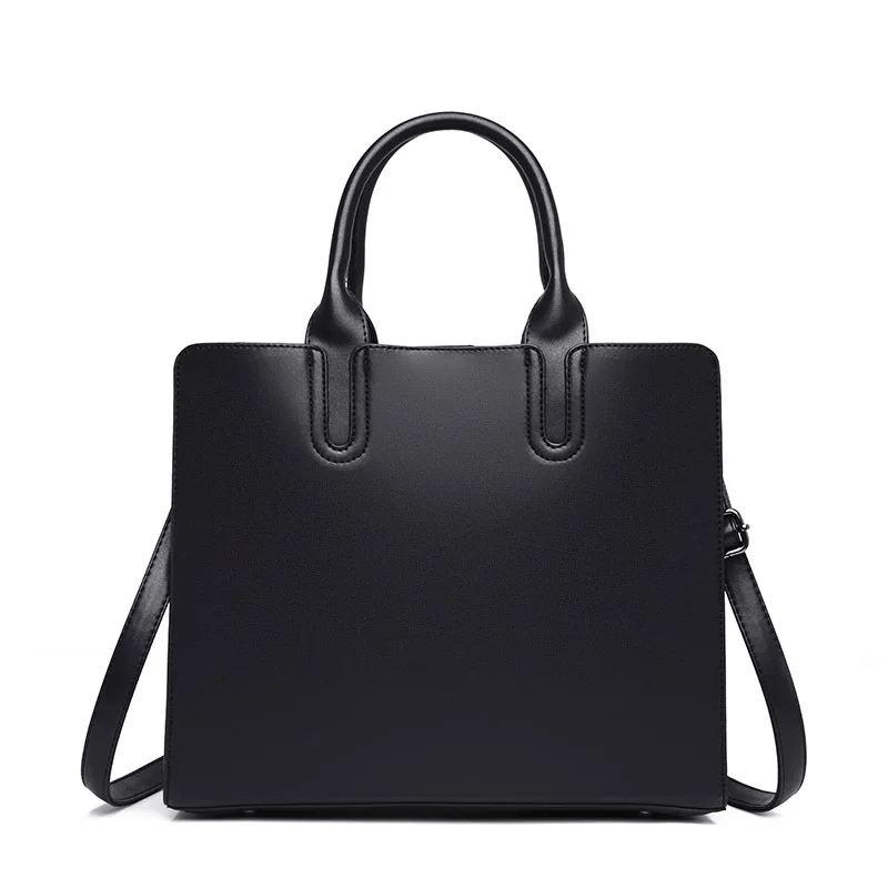 

Large Capacity Genuine Leather laptop Bag Simple Handbags Women Shoulder Bags Casual Big Tote Vintage Ladies Crossbody Bag