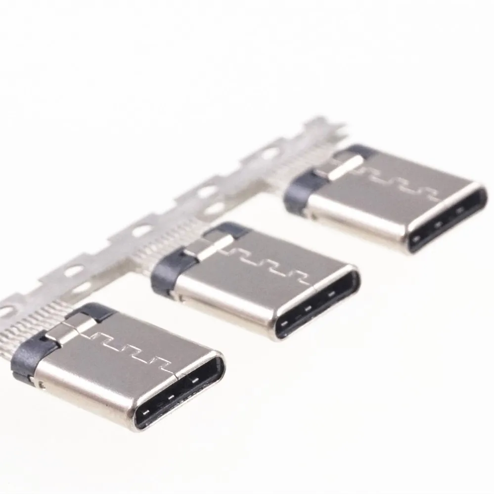 100 шт. USB 3 1 разъемом Type C 24 Pin типа папа сосуд преддошкольного возраста Штанины