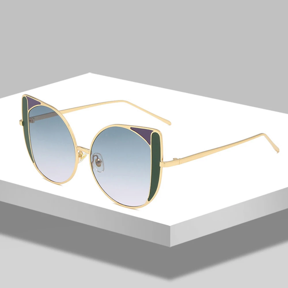Стильные женские солнцезащитные очки Cateye Винтажные Солнцезащитные кошачий глаз