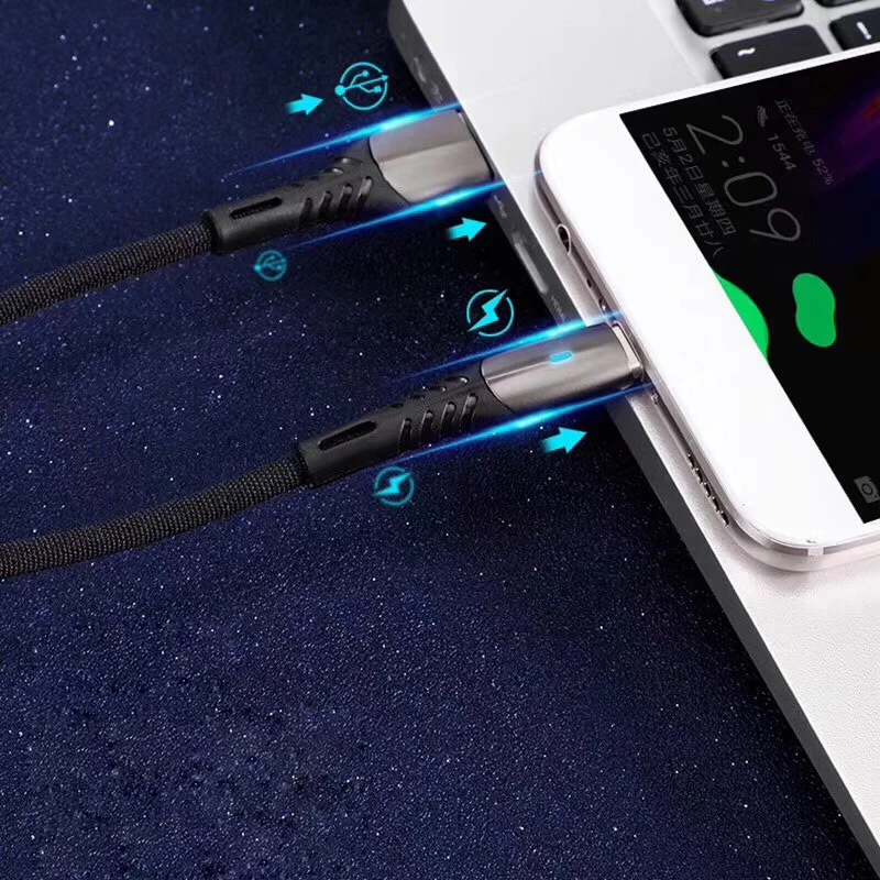 USB кабель для быстрой зарядки 1 м QC 3 0 А Type C Micro Android телефонов iPhone Xiaomi Huawei|Кабели