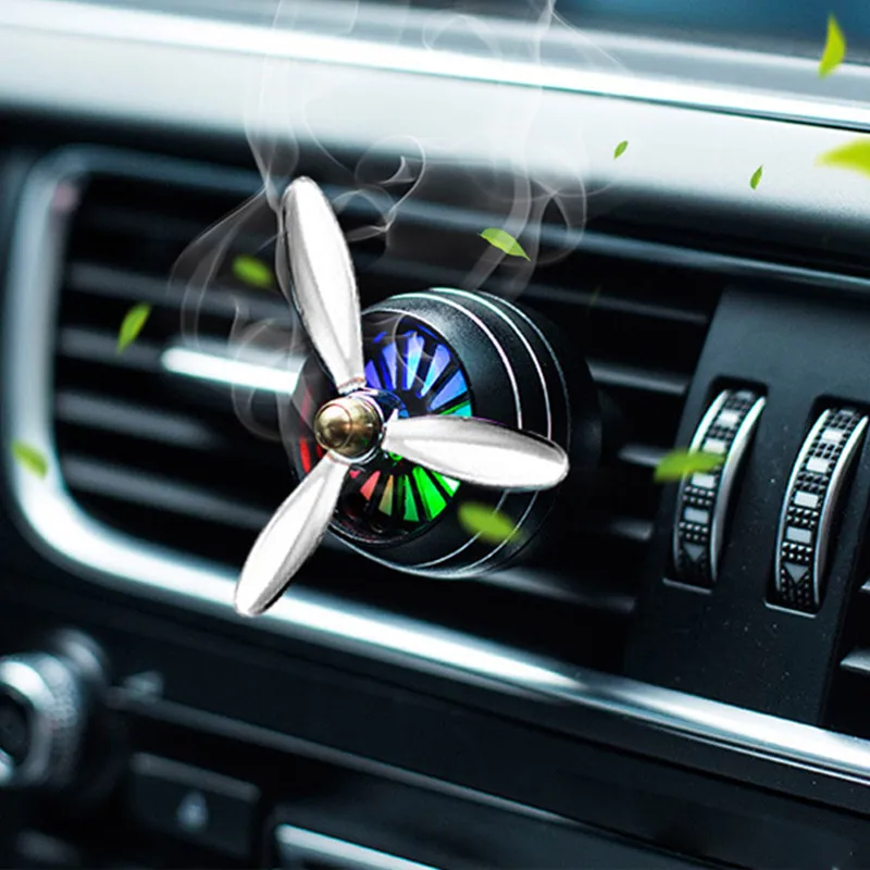 Car air freshener smell LED atmosphere Lights car aromatherapy fragrance Mini conditioning vent outlet Perfume Clip | Автомобили и