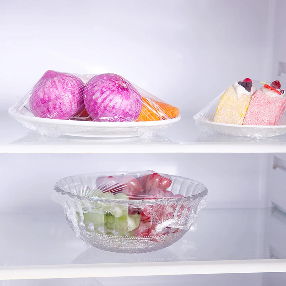 

Disposable Fruits Vegetables Plastic Saran Wrap Fresh-keeping Food Storage Clings Film Kitchen Helpers Food Stretch Cover